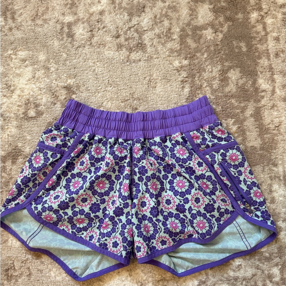 lululemon athletica Floral Athletic Shorts